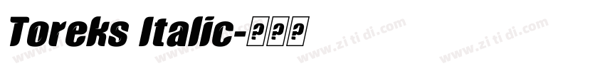 Toreks Italic字体转换